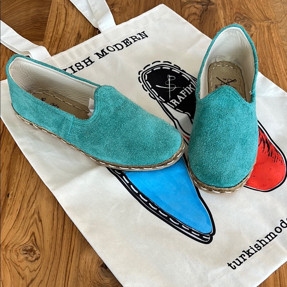 Turkish Modern Handmade Suede Slip-On Shoes